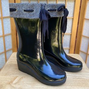 Sperry Too-Sider Wedge Black Waterproof Boot SZ 9